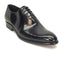 Mens Carrucci Hand Painted Oxford Lace Up Dress Shoe in Cobalt Blue