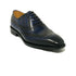 Mens Carrucci Burnished Leather Classic 1920's Wingtip Dress Shoe in White