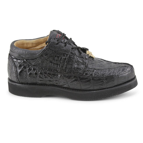 Los Altos Casual Black Genuine Caiman Boots