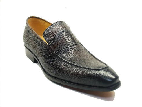 Caviar Calfskin Penny Loafer Carrucci