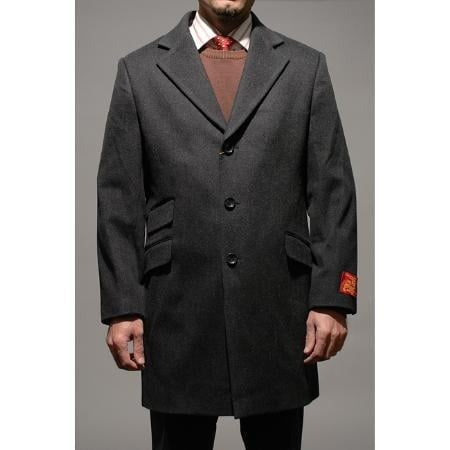 Mens Car Coat Mens Charcoal Wool Men's Carcoat ~ Designer Men's Wool Peacoat Sale Men's Overcoat Mackinaw Coats