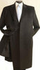 Three Quarters Length Men's Dress Coat 3/4 Length Men's Car Coat in Feel Charcoal Men's Overcoat Mohair Coats