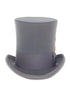 Victorian Steampunk Top Hat - 1800 19th Century - Dressy Loden Felt Top Charcoal Grey Hat