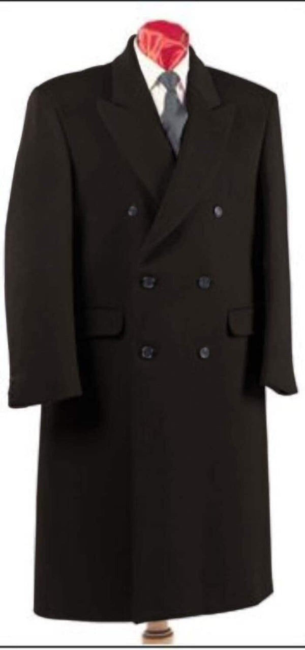 Authentic Fully Lined Double Breasted men's Wool Blend Dress Coat