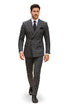 Charcoal with Blue Plaid by Rossiman