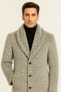 Vintage 1920s Gangster Pimp Coat – Full Length Leopard Faux Fur Style