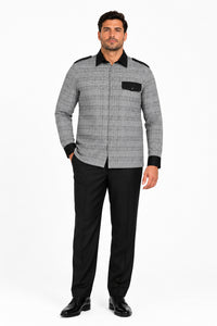 Apollo King Men's 2 Piece Walking Suit - Flat Front Pants