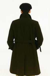 All Weather Men's Dress Coat Belted Rain Coats ~ Long full Maxi length Trench Coats Black Long Style