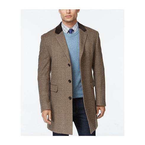 Chesterfield Coat Wool and Cashmere Herringbone Overcoat