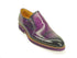 Chic Patina Finish Calfskin Slip-on