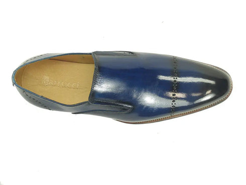 Chic Patina Finish Calfskin Slip-on Carrucci