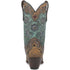 Dan Post Womens Vintage Bluebird Chocolate & Teal 11 Snip Toe Cowboy Boot