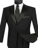 Black Tuxedo - Mens Wedding Suit Classic 2 Button - Black Prom Suit