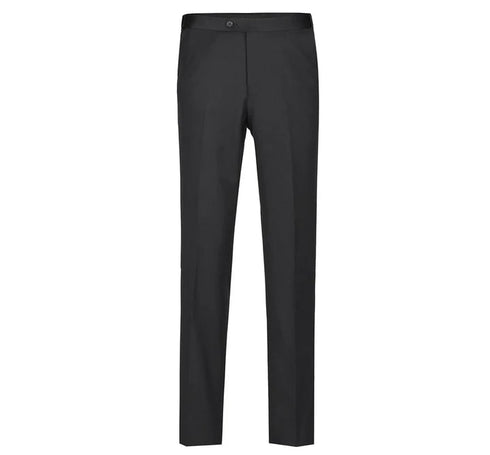 Mens Traditional Two Button Classic Fit Notch Black Tuxedo