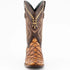 Ferrini Bronco Men's Print Pirarucu Fish Boots Handcrafted Cognac