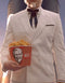 Mens Colonel Sanders KFC White Double Breasted Suit Costume