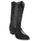 Los Altos Boots - Mens Dress Cowboy Boot - Low Priced Single Stone Stingray Cowboy Boots- in Black