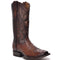 Mens Brown Square Toe Ostrich Cuadra Boots