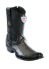 Wild West Botas de Pata de Avestruz Horma Dubai Toe Faded Gray