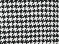 Black Houndstooth Hybrid Fit Double Breasted Jacket