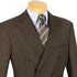 (40L, 58L) Double Breasted Suit 2 Piece Regular Fit in Brown