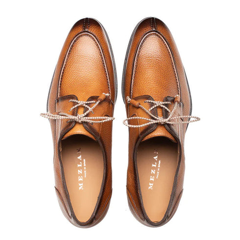 Fratello Split-toe Deer Laceup Cognac By Mezlan Made In Spain Brand