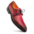 Principe Patina Leather Derby Burgundy/Red By Mezlan Made In Spain Brand