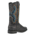 Dingo Round Toe Black Leather Boots