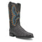 Dingo Round Toe Black Leather Boots