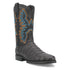 Dingo Round Toe Black Leather Boots