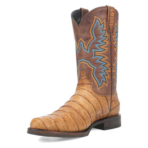 Dingo Round Toe Tan Leather Boots