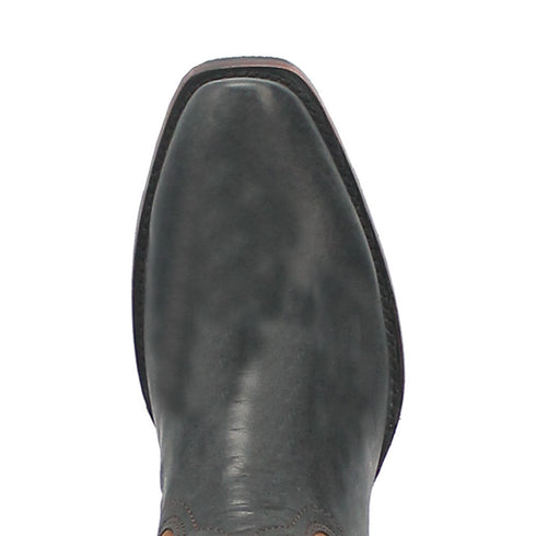 Dingo Black and Tan Snoot Toe Leather Western Boots
