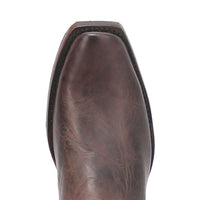 Dingo Brown and Red Snoot Toe Leather Western Boots