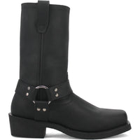 Dingo Black Oil Resistant Leather Mens Biker Boot