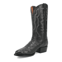 Dan Post Tempe Ostrich Boots - Full Quill Exotic Luxury