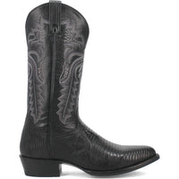 Dan Post Men’s Winston Black Genuine Lizard Skin Round Toe Cowboy Western Boot