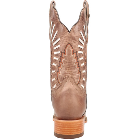 Dan Post Lacey Women’s Tan Leather Square Square Toe Western Cowboy Boot