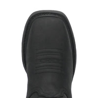 Dan Post Blayde Waterproof Black Square Toe Leather Boot