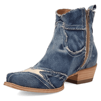 Dan Post Stardust Denim Booties - Luxury Men's Western Boots