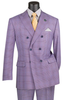 Mens Easter Suit - Jacket and Pants in Summer Color Light Purple Modern Fit Light Weight