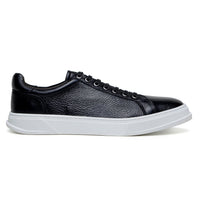 Belvedere Matteo Black Genuine Crocodile Dress Shoe