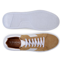 Belvedere Olivier Tan/White Leather Spectator Shoe
