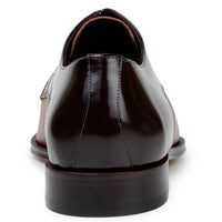 Belvedere Alexander: Brown/Tan Genuine Ostrich Luxury Shoe