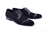 Corrente 2432 Suede Lace-Up - Black - Black - Size 13