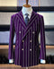 Mens Peak Lapel Suit - Gangster Suit - 1920's Suit - Double Breasted Suit