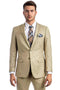 Men's Basic 2 Button Slim Fit Wedding Suit in Tan