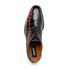 Mauri Dark Brown Gold Alligator Shoes Made Italy Scarface