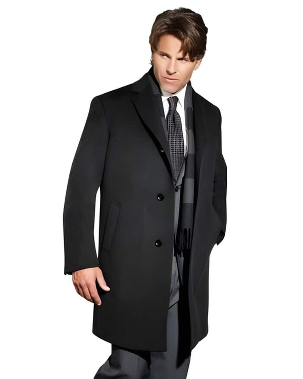 90% Wool fabric Sports Coat Dark Charcoal Masculine color Overcoat | Winter men's Topcoat Sale