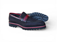 Carrucci Denim Lug Sole Loafer