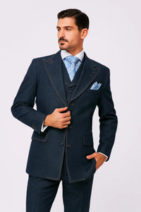 Denim Men's 3-Piece Suit